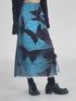 Butterfly Print Mesh Skirt